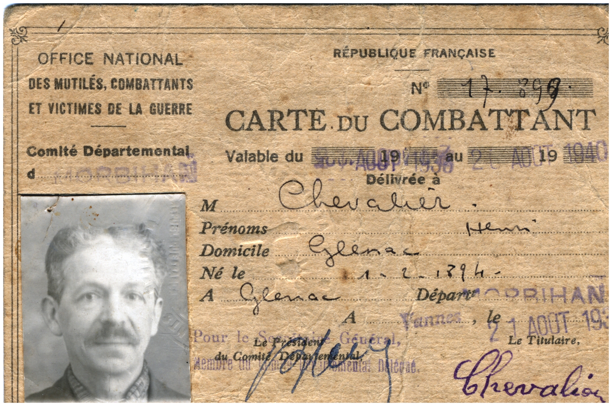 Carte du Combattant - 