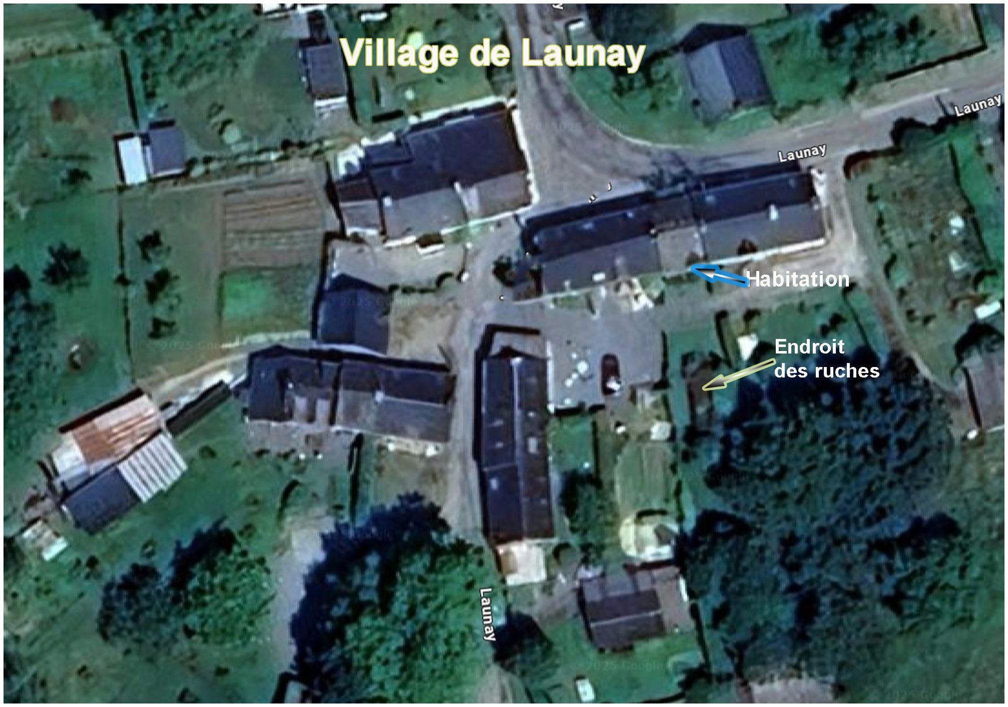 Plan des ruches -
