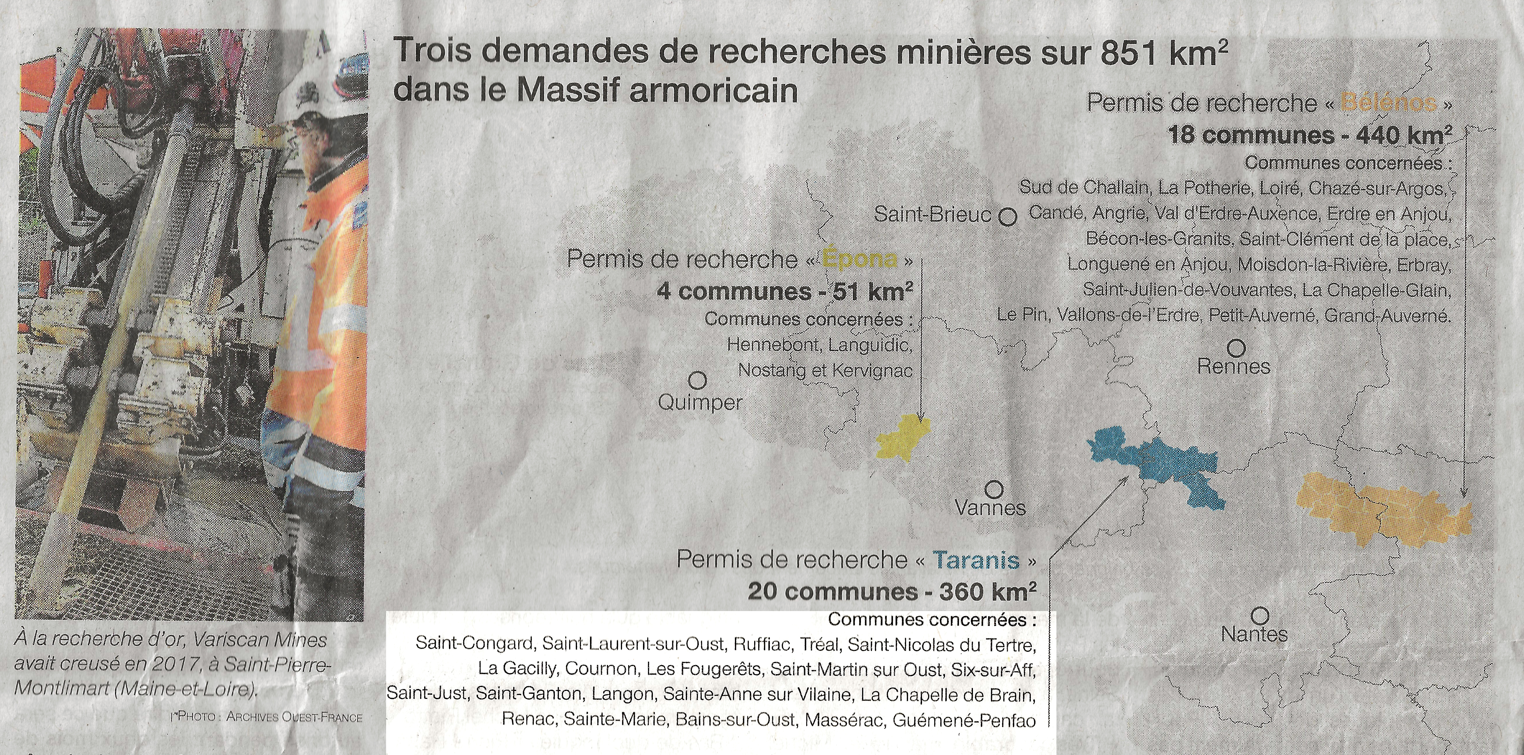 Liste des communes concernées -
