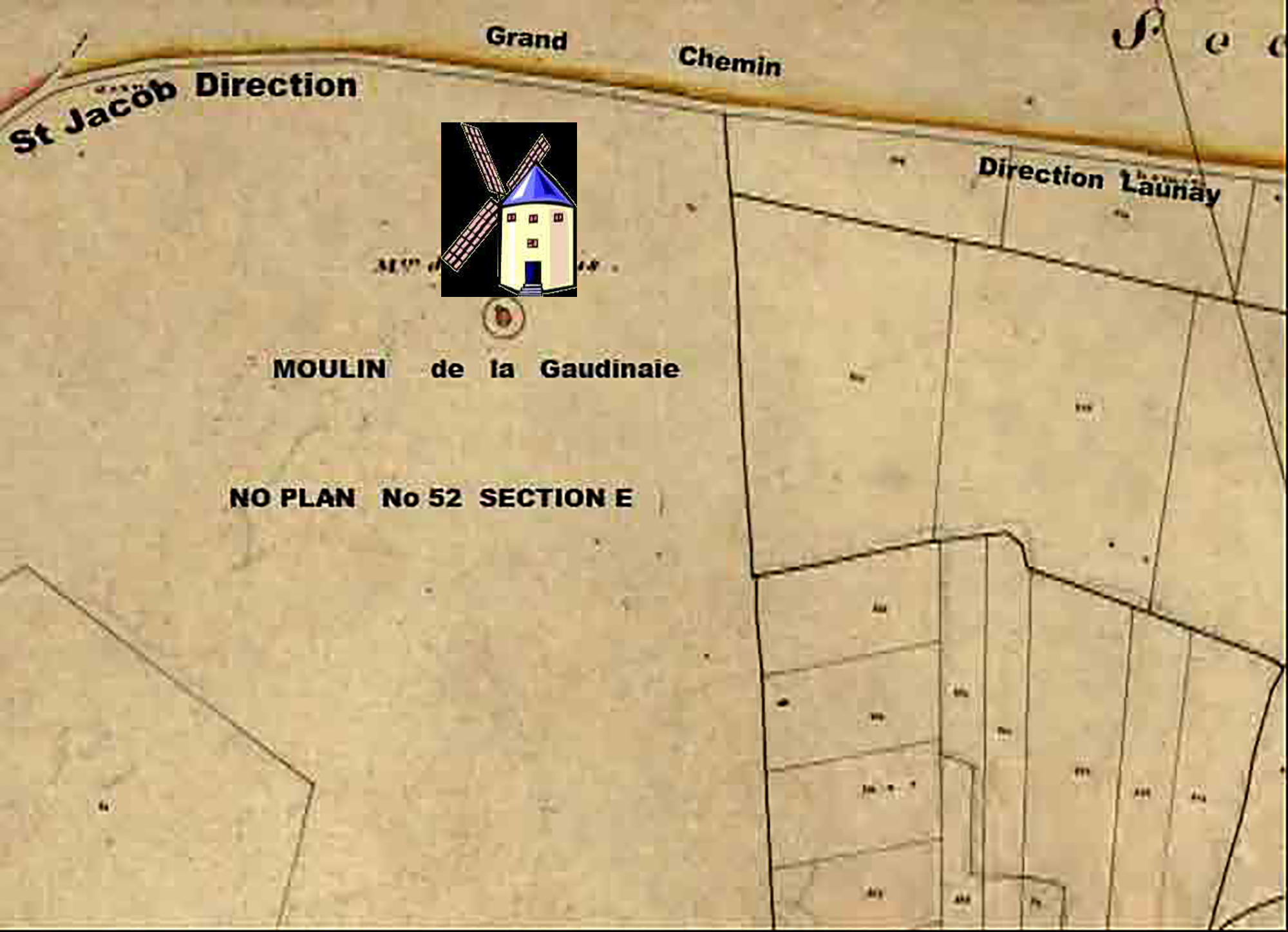 Cadastre du Moulin de la Grionnais    