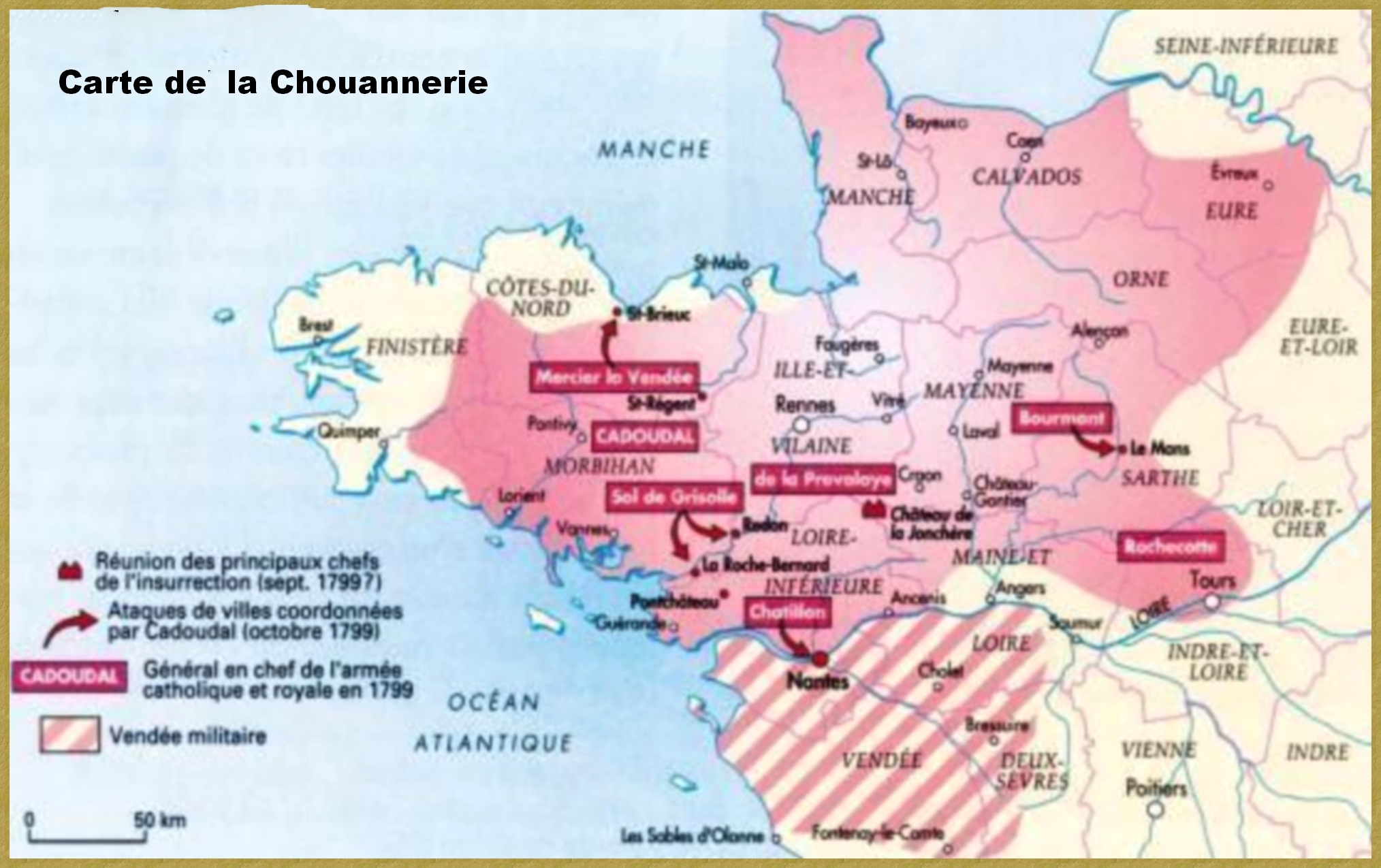 Carte de la Chouannerie 