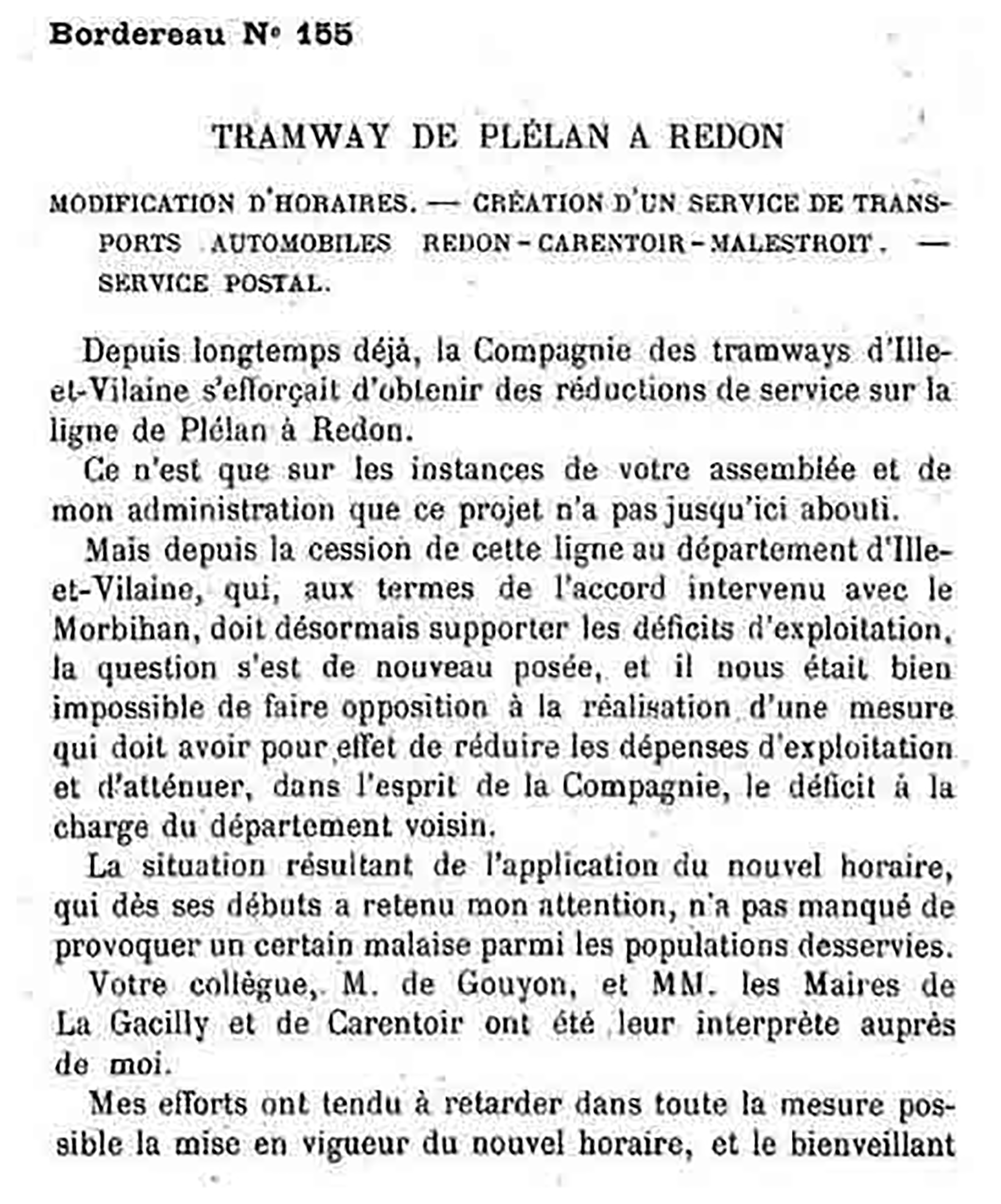 Tramway de Plélan à Redon -
